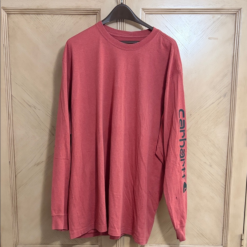 Carhartt Men's Red Long Sleeve - 2XL